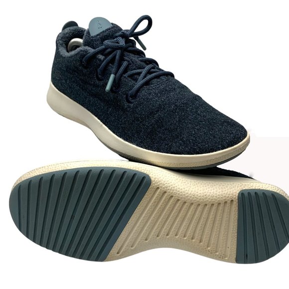 ALLBIRDS Mizzle Dark Blue New Zealand Merino Wool Runners - Picture 11 of 12
